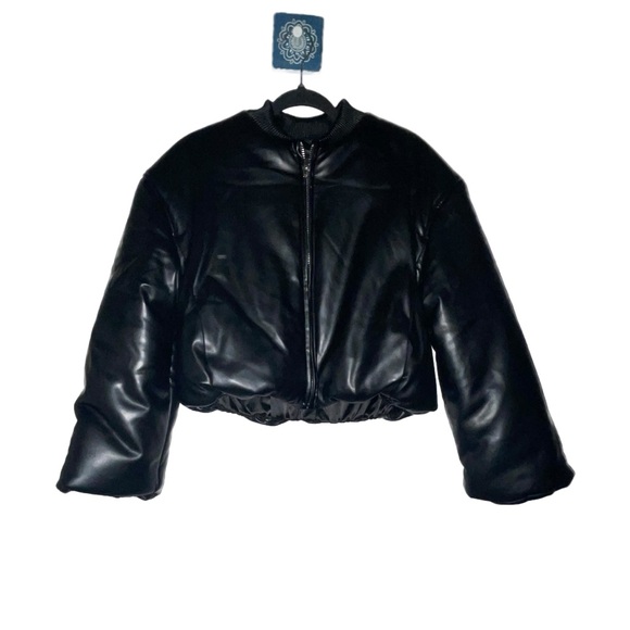 FREE PEOPLE X Blank NYC Faux Leather Jacket in Bold Blend size XS NWT - Picture 6 of 7